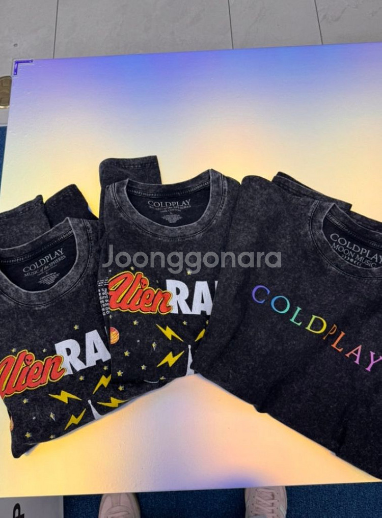 콜드플레이 굿즈 티셔츠 구매(L/XL)--0