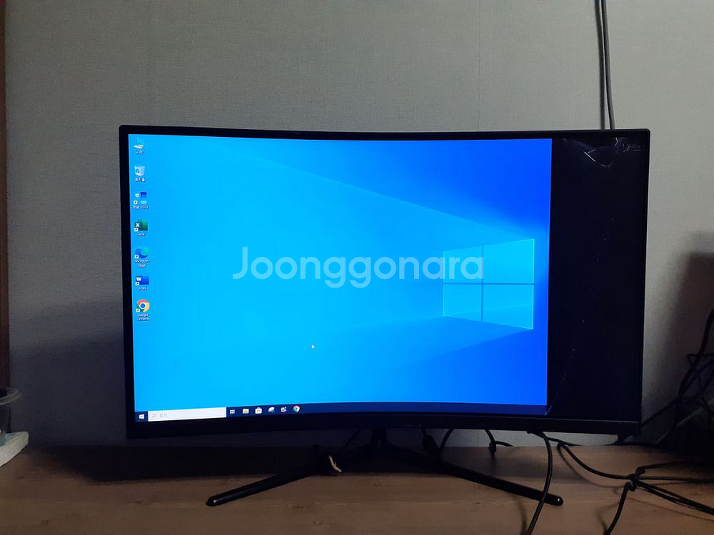 한성 27 인치 컴퓨터 모니터 (부품용)--1