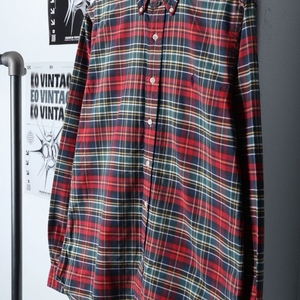 (L-XL) 폴로 랄프로렌 셔츠 남방 레드 체크