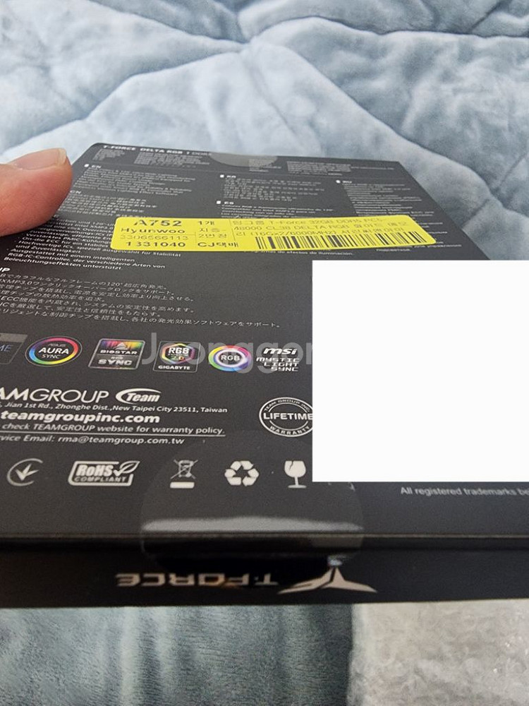 팀그룹 Tforce DDR5 6000 16G*2 화이트--1