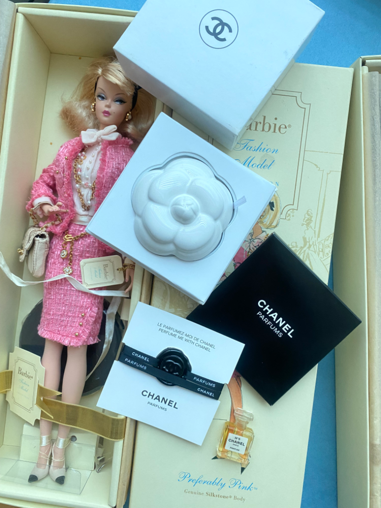 Barbie 실크스톤 바비 인형 핑크 트위드