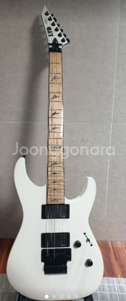 ESP LTD Deluxe M-1000 White 일렉--0