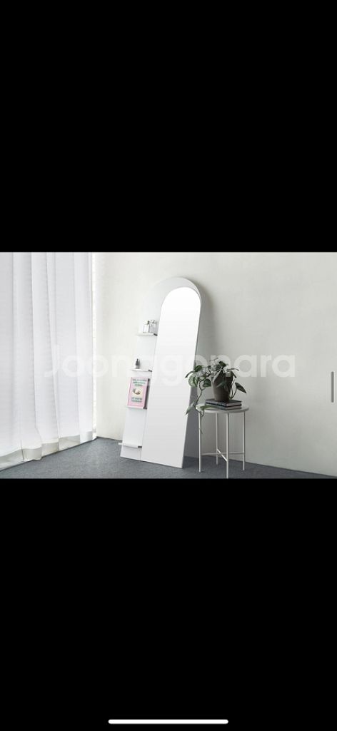 감성테리어 아치형 전신 거울 선반--0