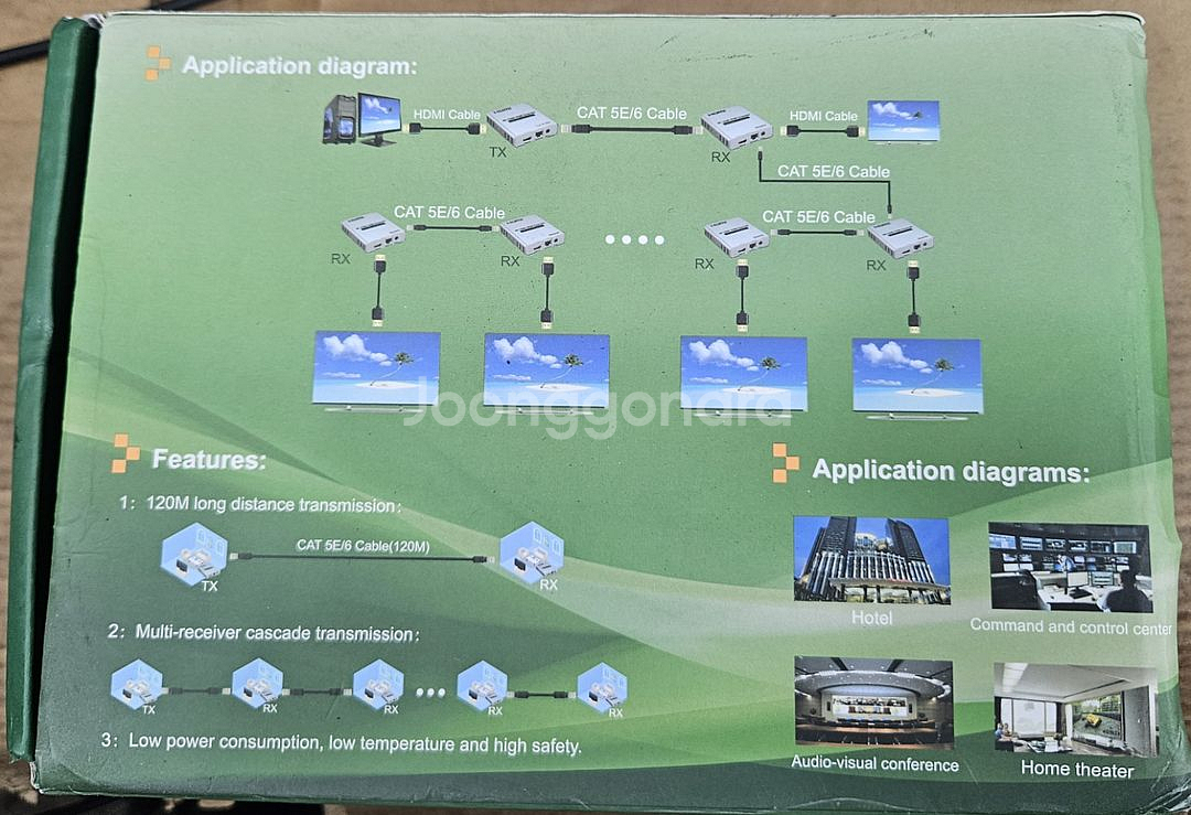 4K 120M HDMI 익스텐더 세트--1