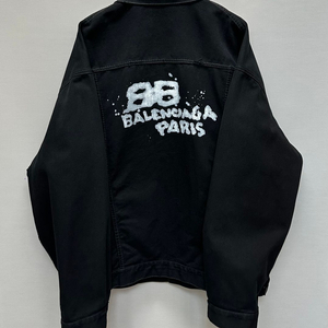 발렌시아가 핸드 드로우 BB 로고 데님자켓 ( 3 )