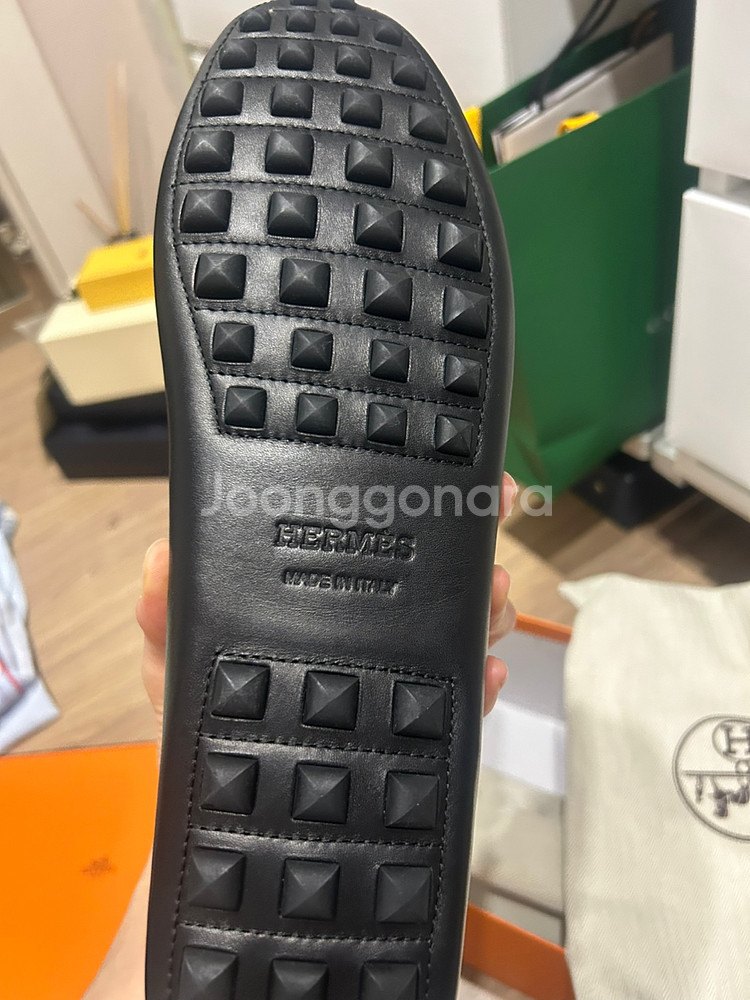 에르메스 남성 가죽 로퍼--2