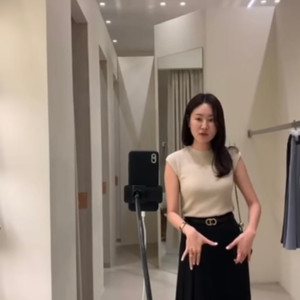 시에 - 토브 슬릿 스커트 맥시 [네이비/S]-1회착용