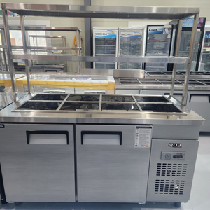 유니크 1500 반찬냉장고 업소용 내부스텐 +선반포함