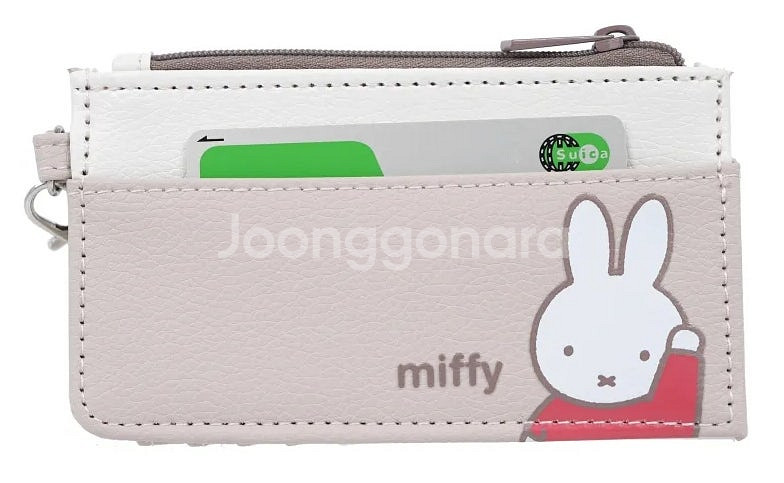 새상품) 미피 잡지 속 부록 지갑 miffy 카드지갑--2