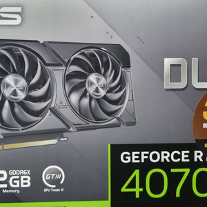ASUS DUAL RTX 4070(27년 3월까지)