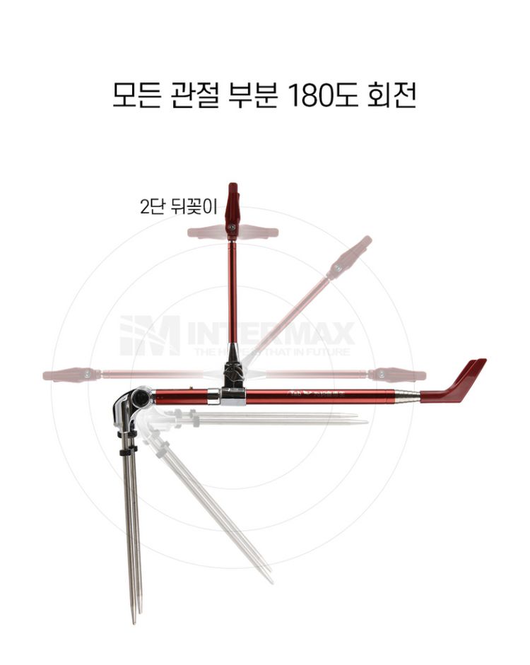 민물 뒤꽂이 일체형 받침대 2개 낚시 새상품 이미지