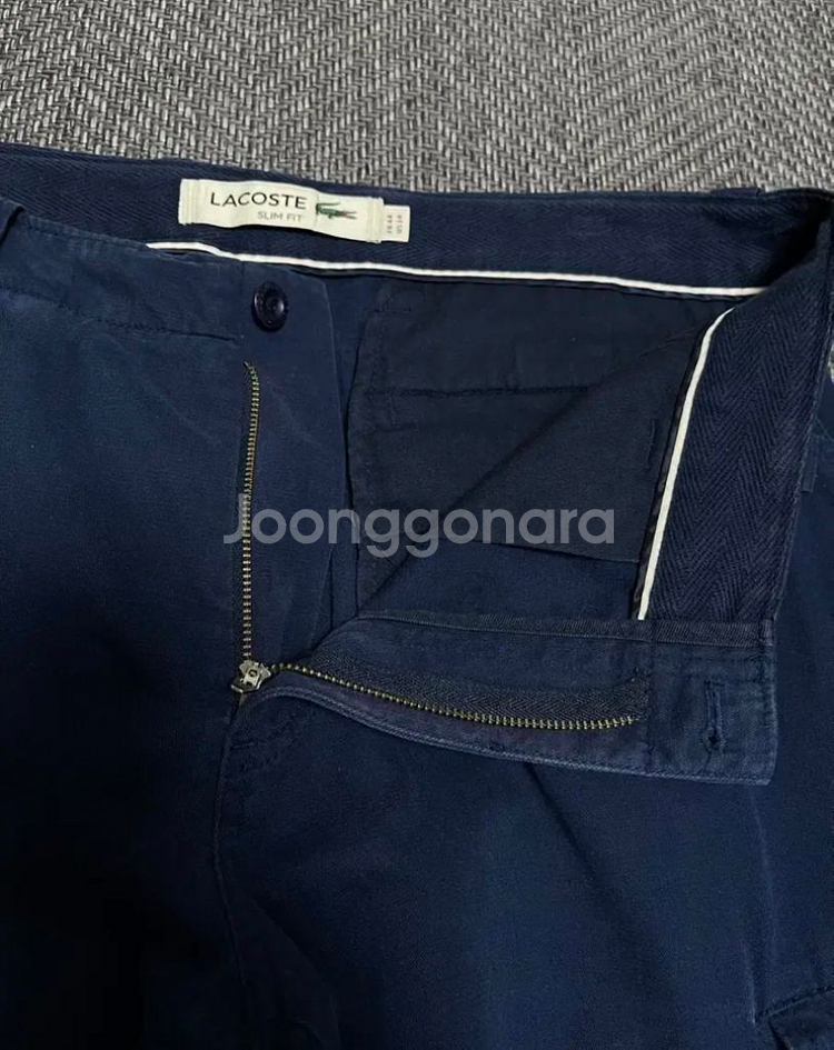 34] 라코스테(LACOSTE) 카고 면바지--2