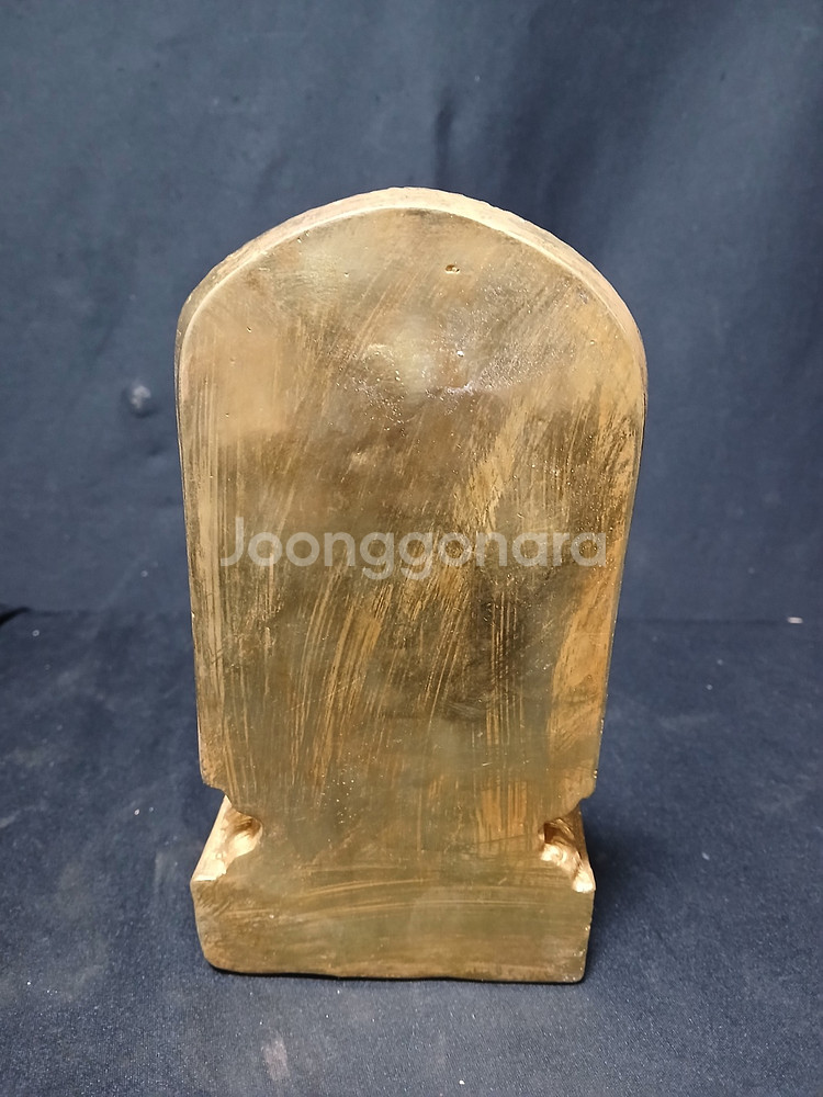 태국 전신개금 코끼리불상 높이19cm 금전복/재물복--2