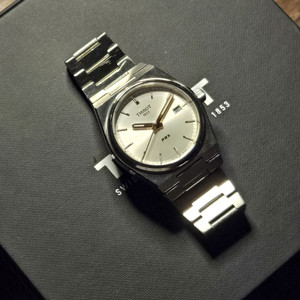티쏘 PRX 35mm 쿼츠 화이트골드