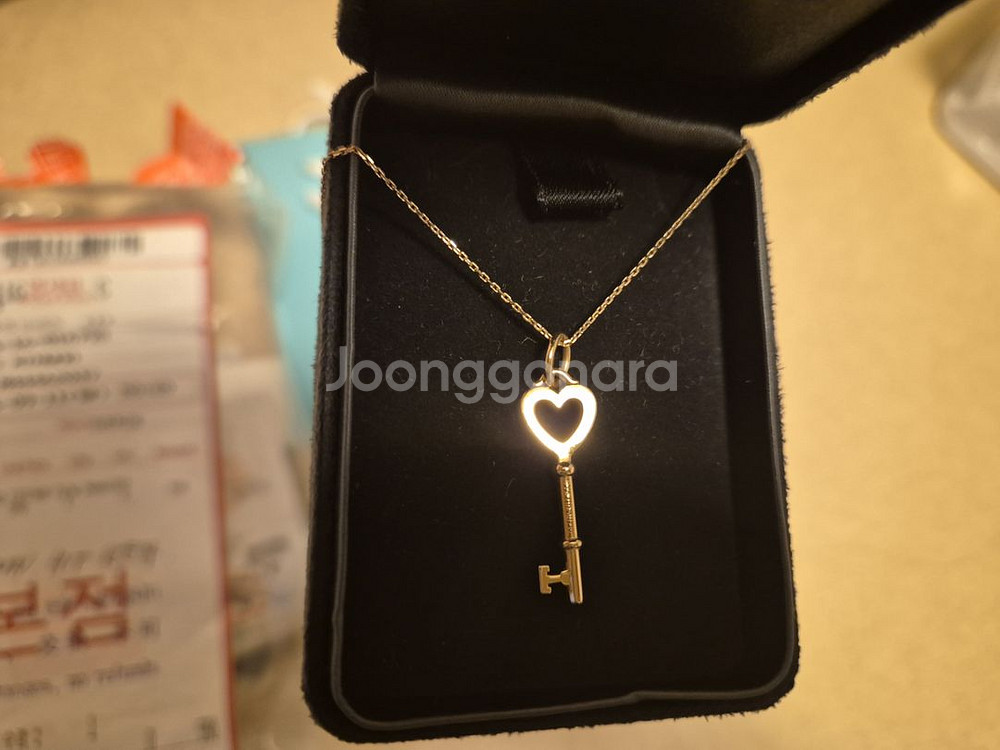 티파니 하트 키 펜던트(목걸이 18k)--1