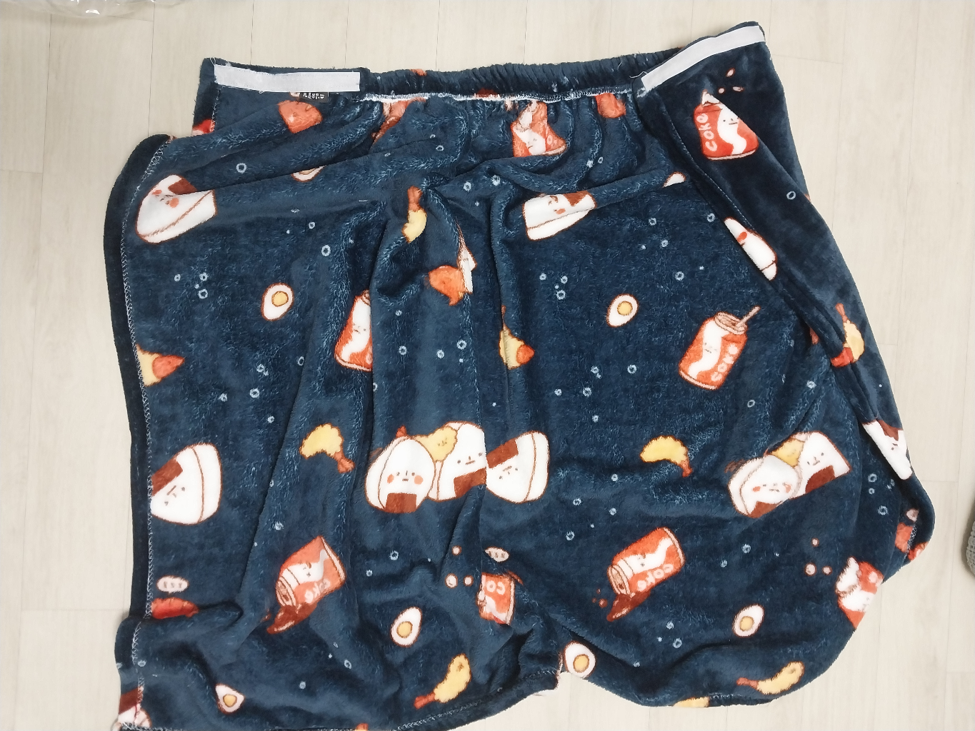 극세사 찍찍이 담요