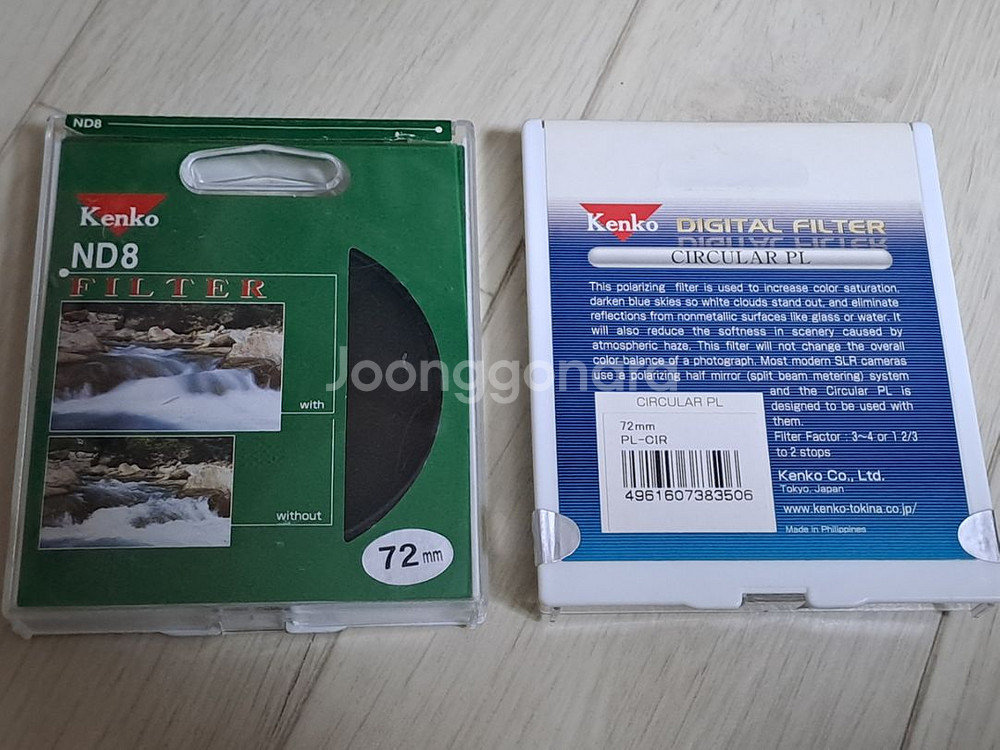 Kenko ND-8 72mm, 편광 PL72m 필터--3