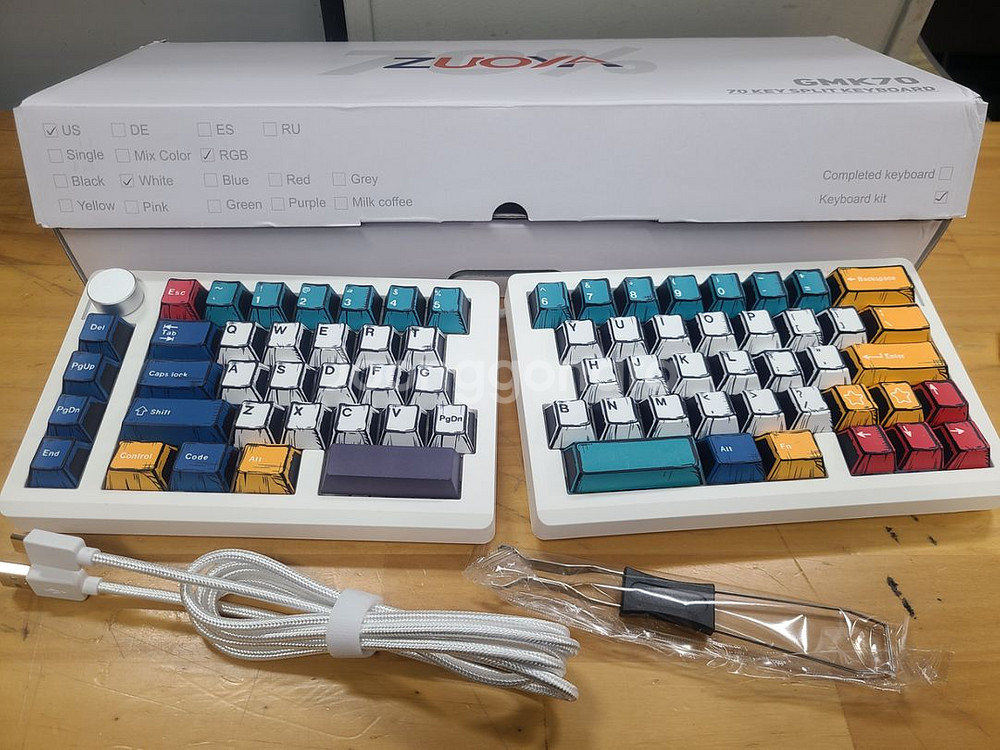 ZUOYA GMK70 스플릿 키보드--0