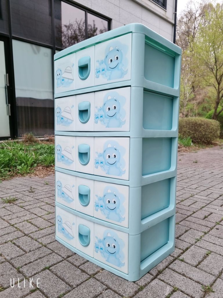 플라스틱 5단 서랍장 이미지
