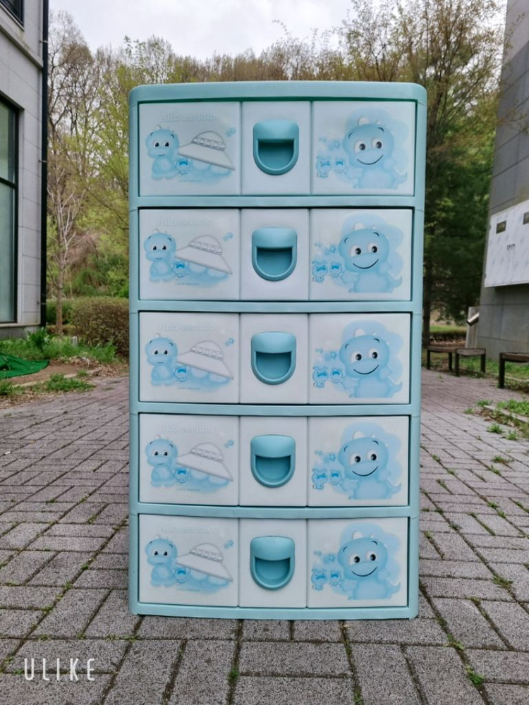 플라스틱 5단 서랍장 이미지