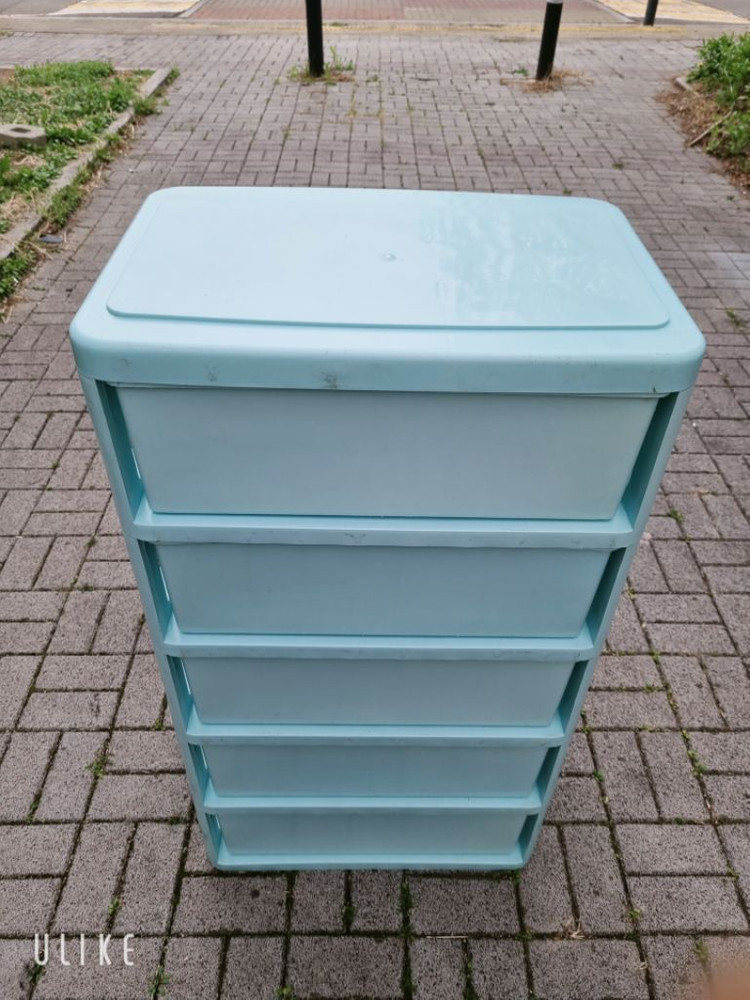 플라스틱 5단 서랍장 이미지