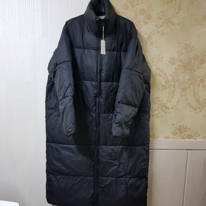 오버핏 패딩 롱 코트