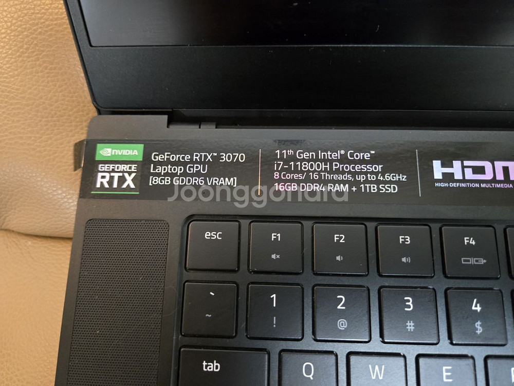레이저블레이드 15 i7-11800h+RTX3070--2