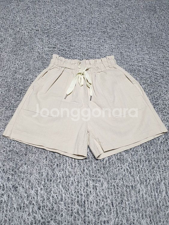 린넨 밴딩 숏팬츠 Free/LightBeige(착샷O)--3