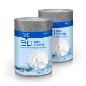 코디 일회용 수세미 65매*2롤 택배포함