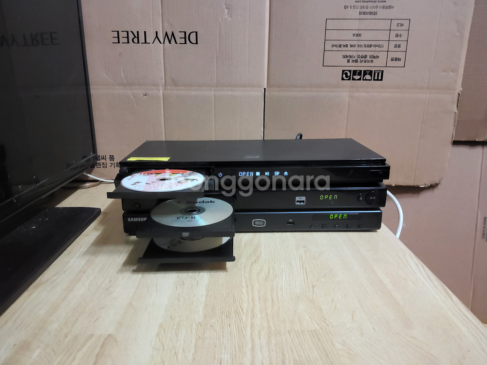 삼성 CD VCD DVD 플레이어 3대 일괄판매 (앰프--0