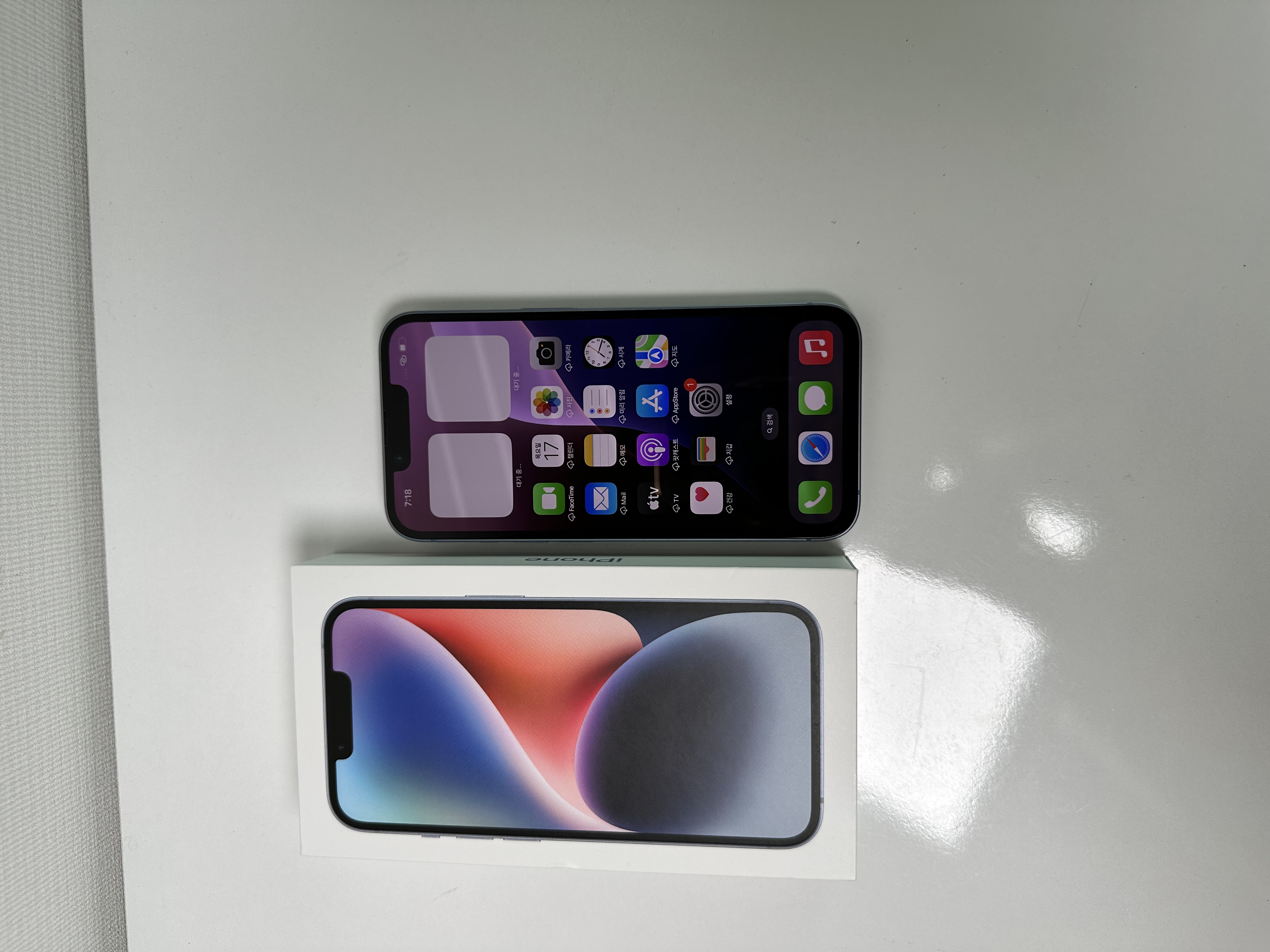 택포, 급처) 아이폰14 512gb 블루, A급