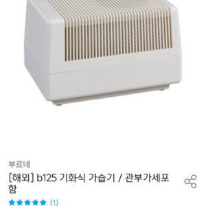 브루네 부르네 대용량 가습기 B125 민트급! 필터포함