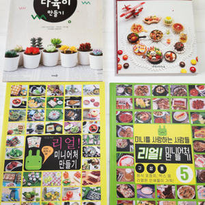 미니어처 점토 만들기 총4권입니다.