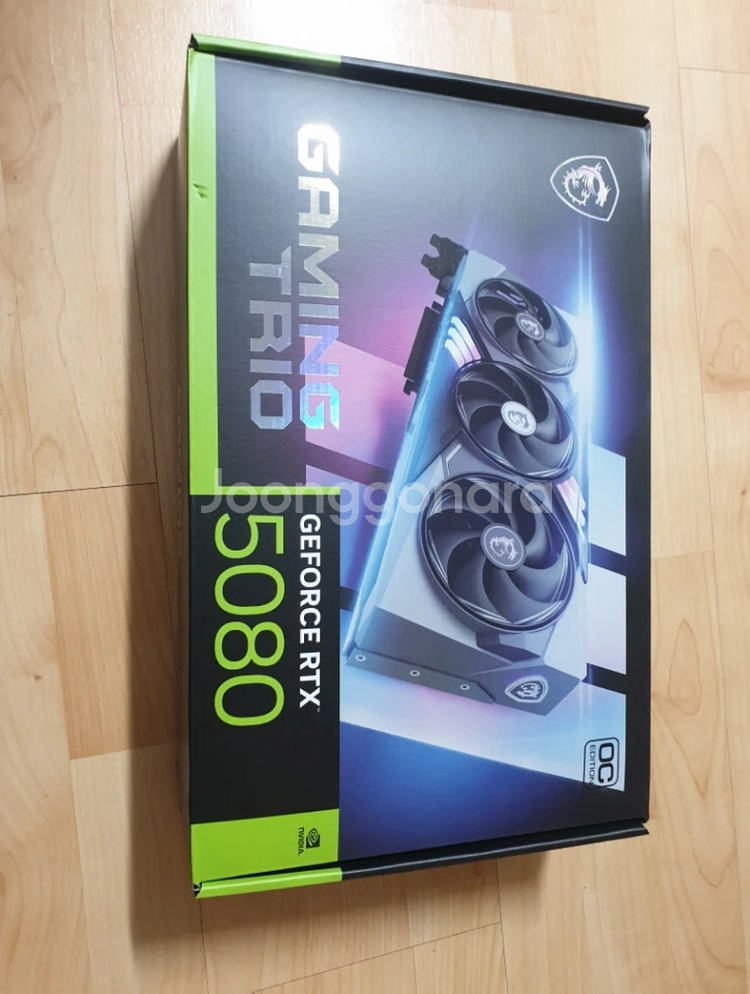 MSI GeForce RTX 5080 그래픽카드 박스--0