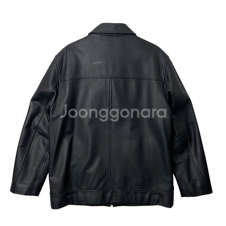 [택포] 리바이스 카우하이드 소가죽 레더자켓 블랙 L--1