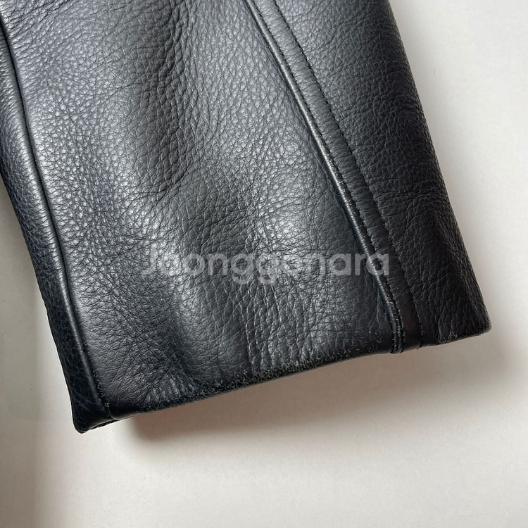 [택포] 리바이스 카우하이드 소가죽 레더자켓 블랙 L--7