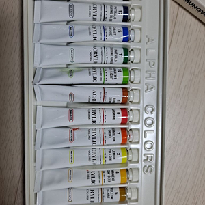 수채화 물감 붓세트