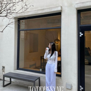탑드레싱 핀턱팬츠 와이드 트레이닝 바지