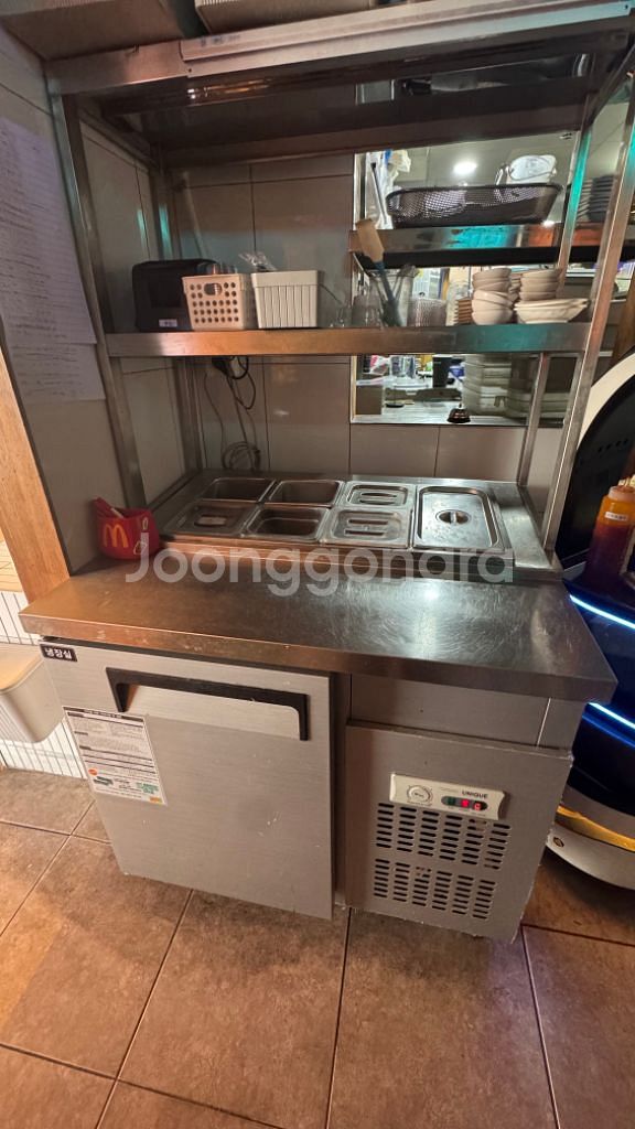 테이블 반찬냉장고 900 유니크대성 (선반밧드포함)--0