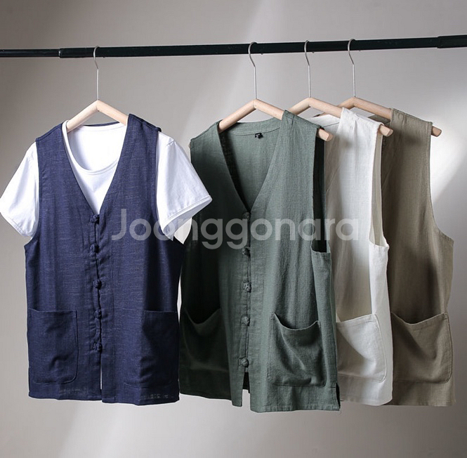 사극의상/평민조끼/그린/3XL 조끼 팝니다--1