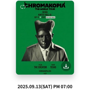 타일러 더 크리에이터 가구역 R석 2연석 양도해드립니다