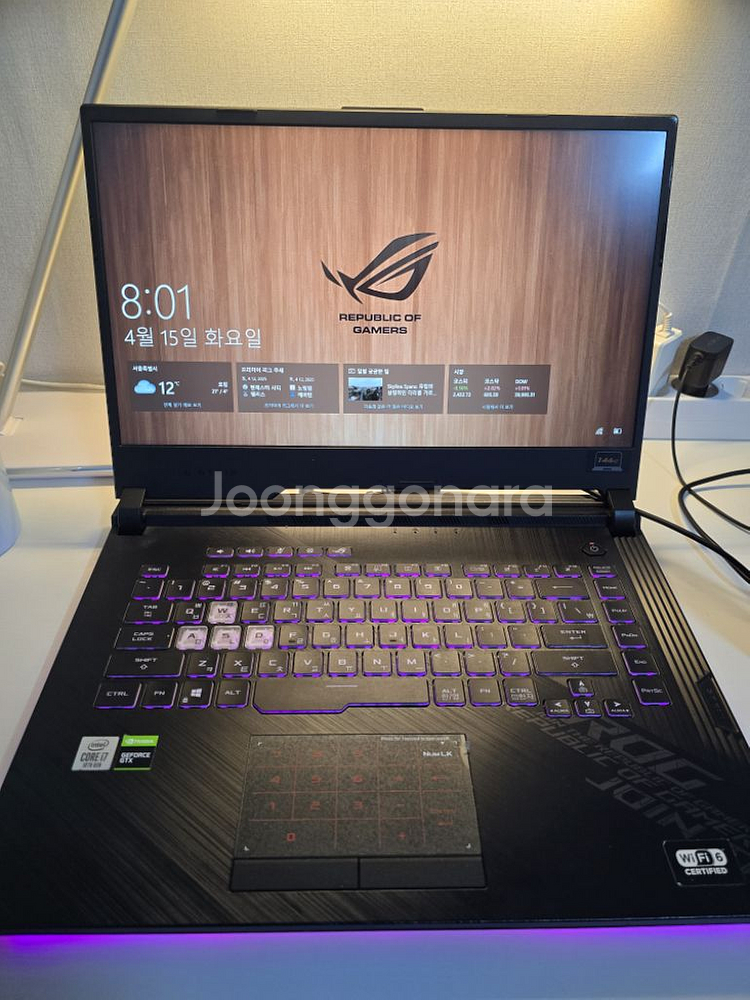 asus log strix 게이밍 노트북 팝니다.--2