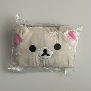 코리락쿠마 카드 지갑 봉제인형 패스 케이스 파우치
