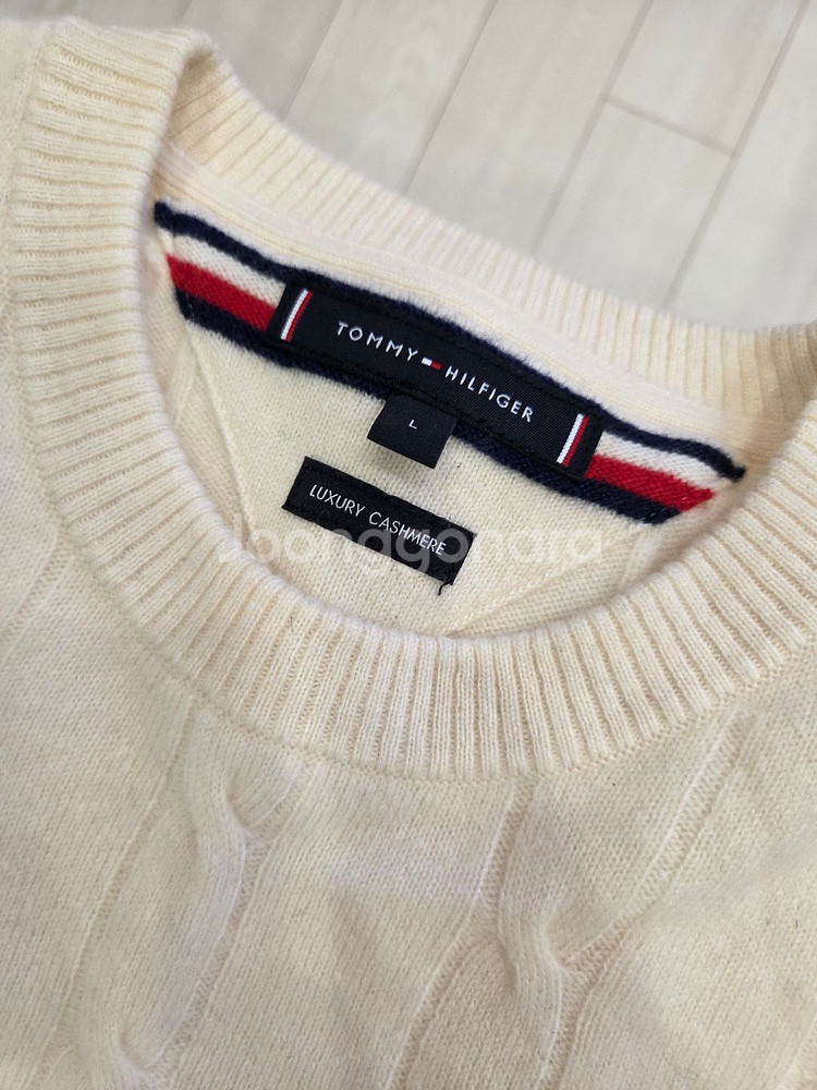 타미힐피거 캐시미어 니트 L--0