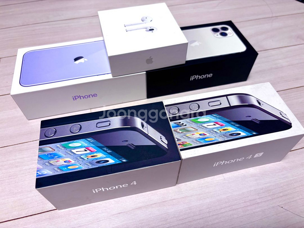 아이폰4,4s,6s,11,11pro,에어팟 공박스 정품--2