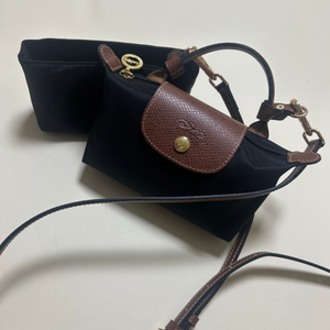 롱샴 미니크로스백+스트랩.파우치포함