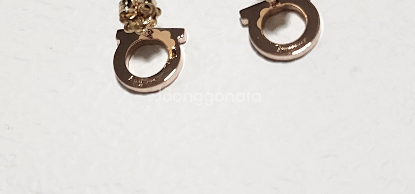 14k 로즈골드 색상 간치니 귀걸이--6