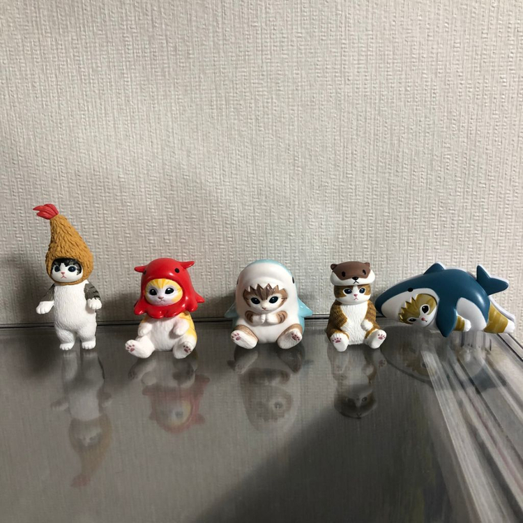 일괄) 모프샌드 가챠 피규어 에비냥 상어냥 해양생물--0