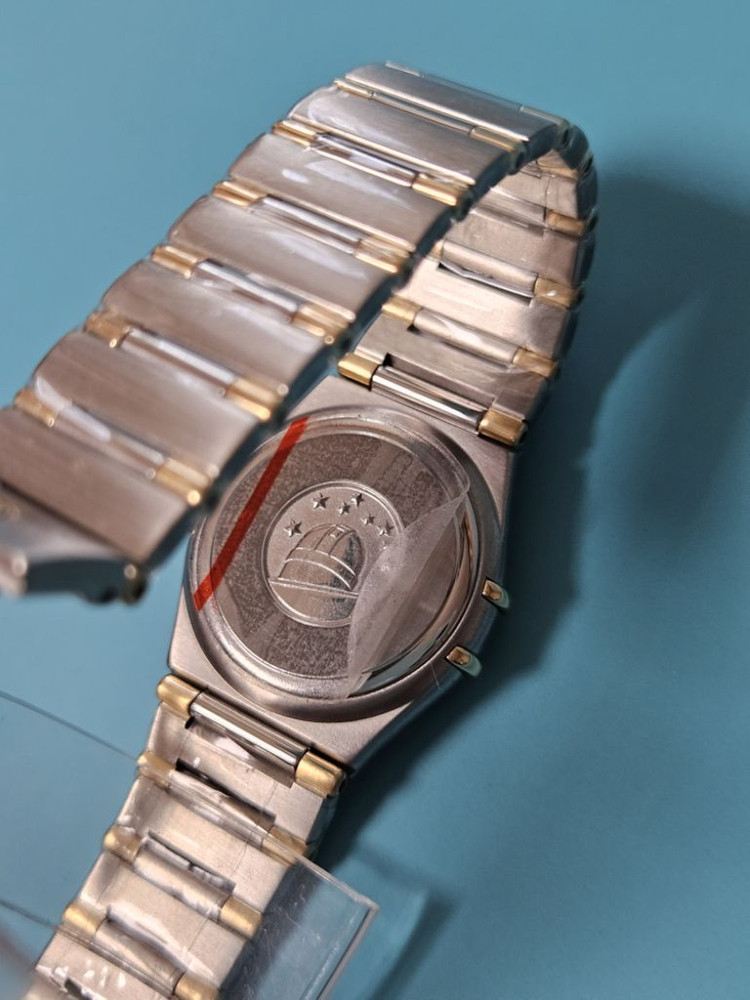 오메가 컨스틸레이션 18K 하프바 여성 콤비메탈 시계--4