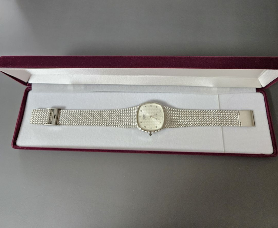 Para dos 남녀공용 보석백통 메탈 시계--3